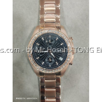 Balmer Crystals 36mm Ladies Chronograph Watch 8149M RG-4